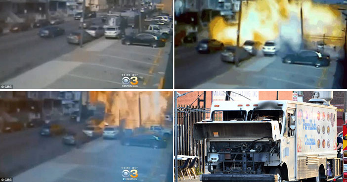 Mobil Makanan Cepat Saji Meledak Lukai 11 Orang